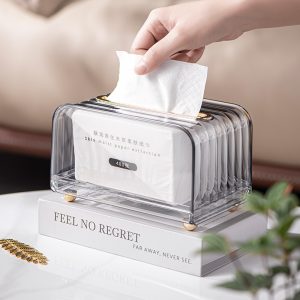 Light Luxury New Built-In Spring Paper Towel Box